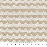 Figo Fabrics Terra- Waves White (Sold By 1/2 Meter)